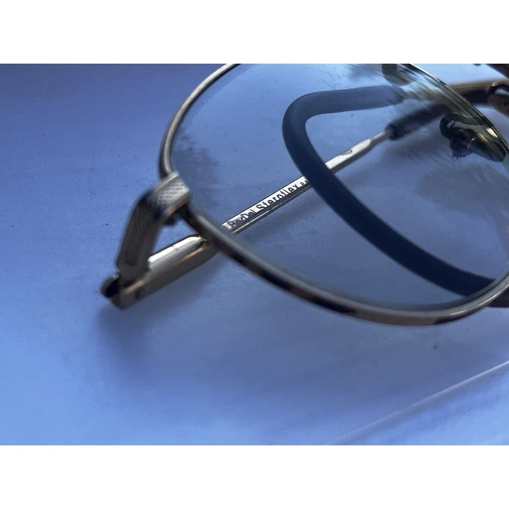 1970s Vintage BerDel Steroflex GEP Gold Eyeglass Frames Italy 55-19 Cable Temple